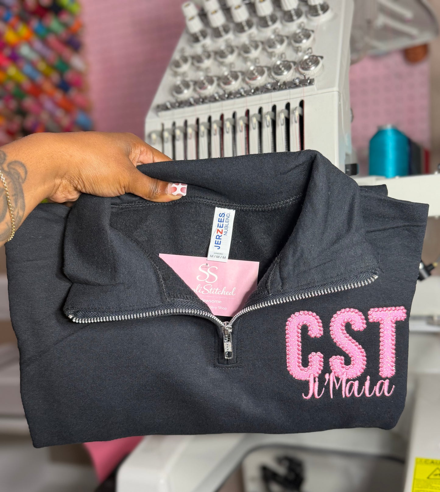 Signature Sparkle Title Quarter-Zip