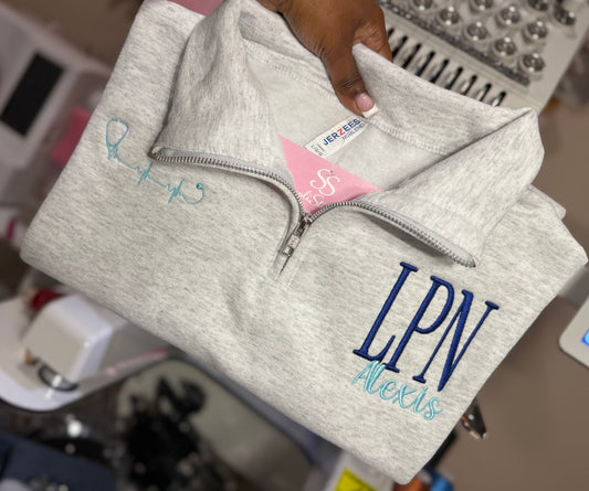 Personalized Title Quarter-Zip