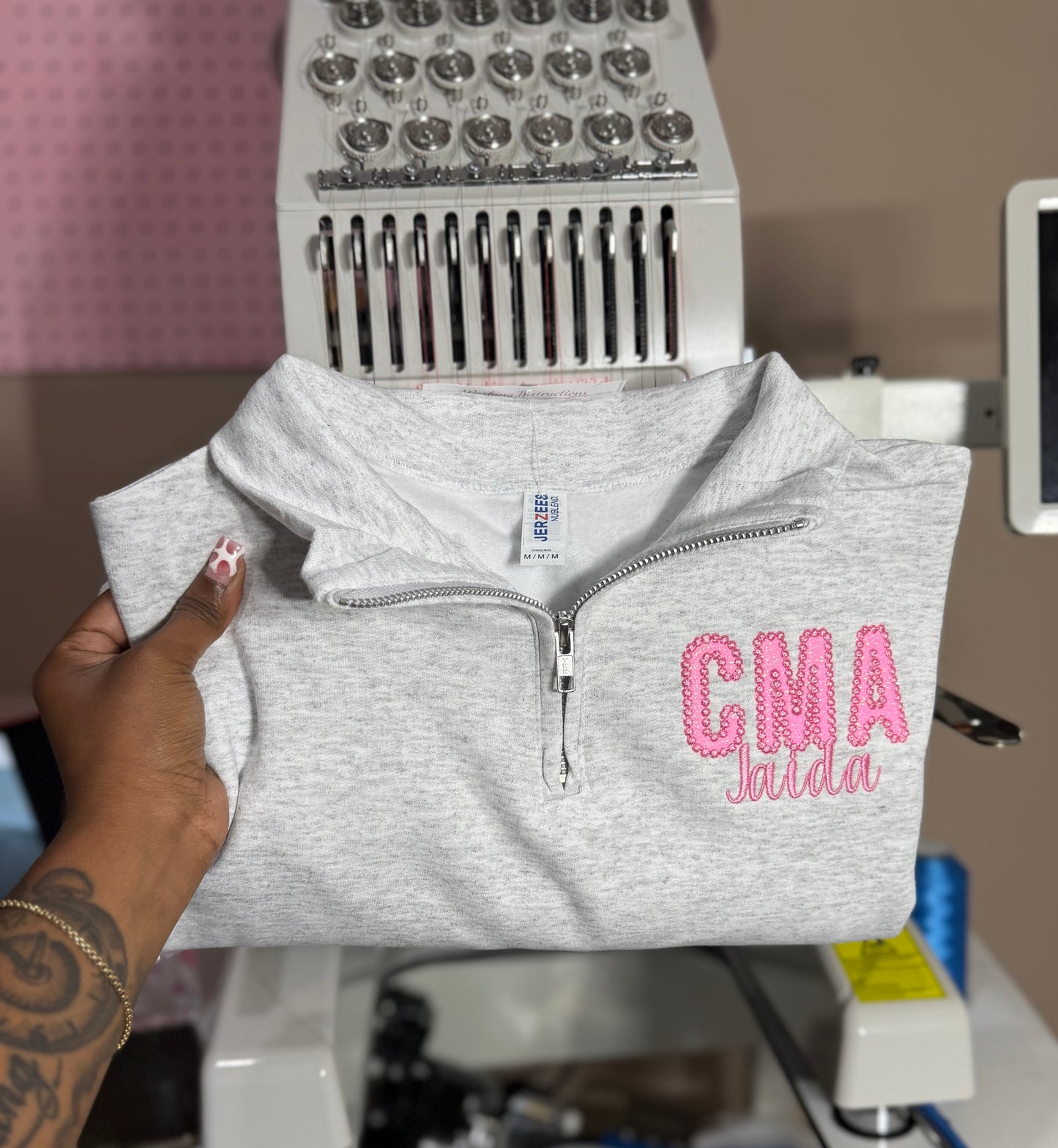 Signature Sparkle Title Quarter-Zip