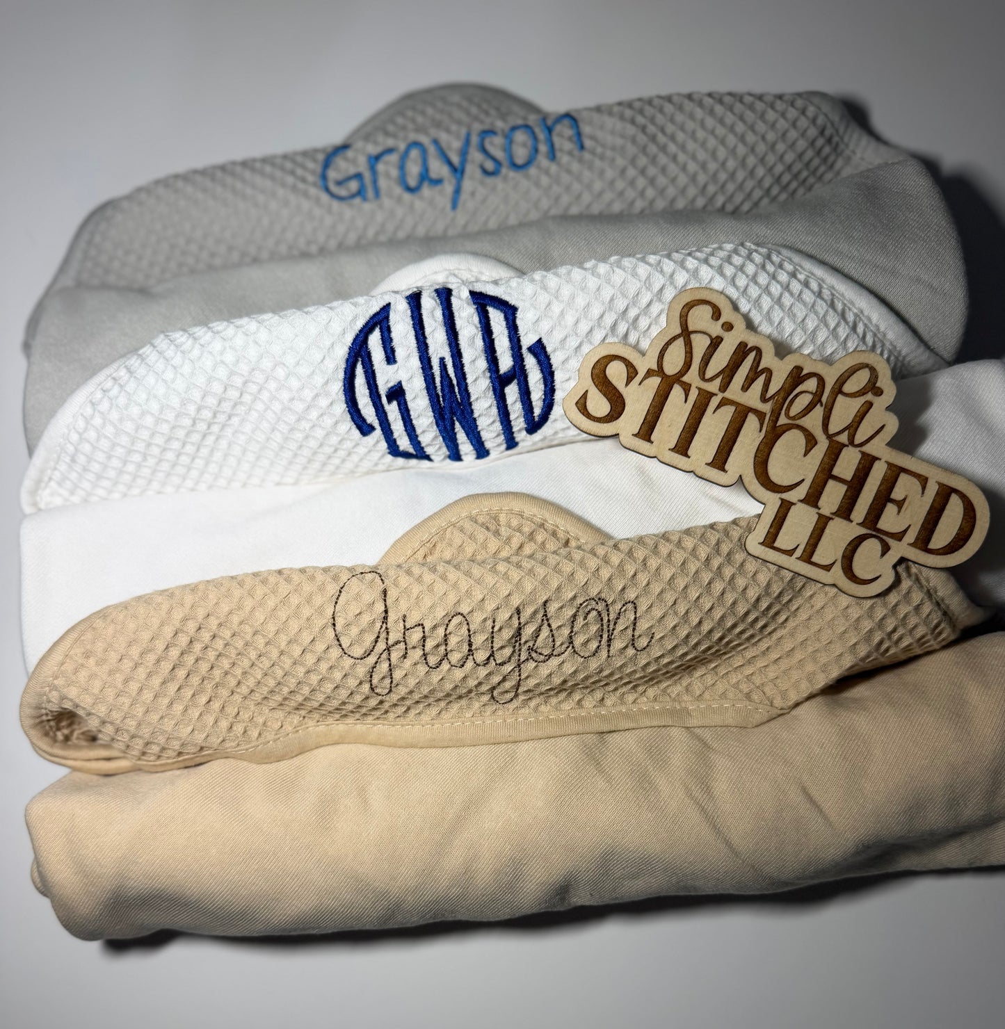 Personalized Hooded Bath Towel Set