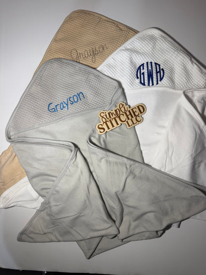 Personalized Hooded Bath Towel Set