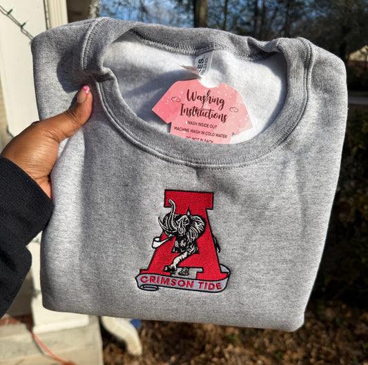 Team Spirit Embroidered Crewneck